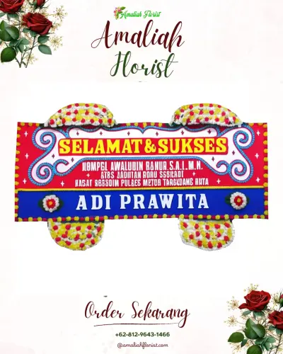 Karangan Bunga Ucapan Selamat di Surutanga