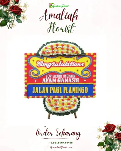 Bunga Papan Congratulation di Surutanga